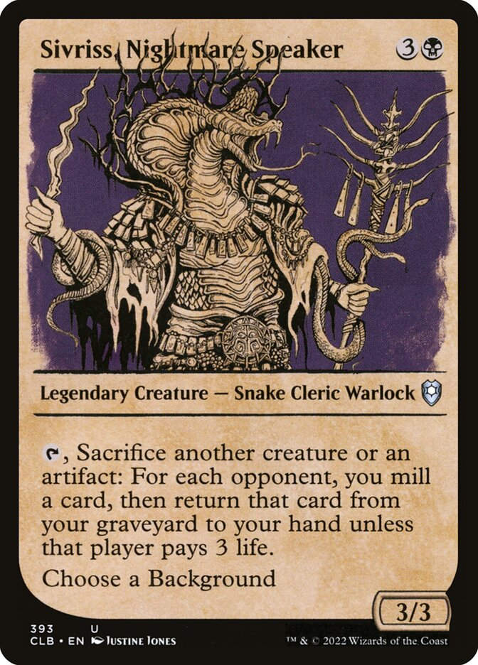 Sivriss, Nightmare Speaker (CLB) (393) / Showcase