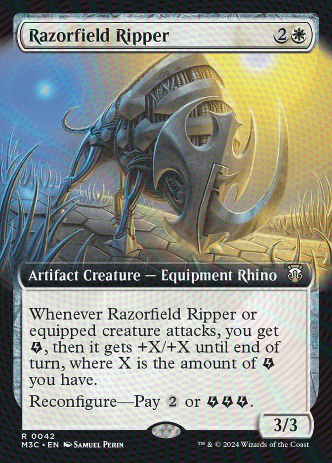 Razorfield Ripper (M3C) (42) / Extended Art / Ripple Foil