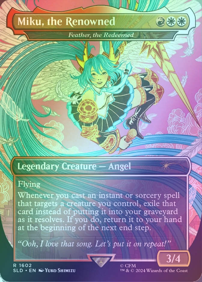 Feather, the Redeemed (SLD) (1602★) / Borderless / Rainbow Foil