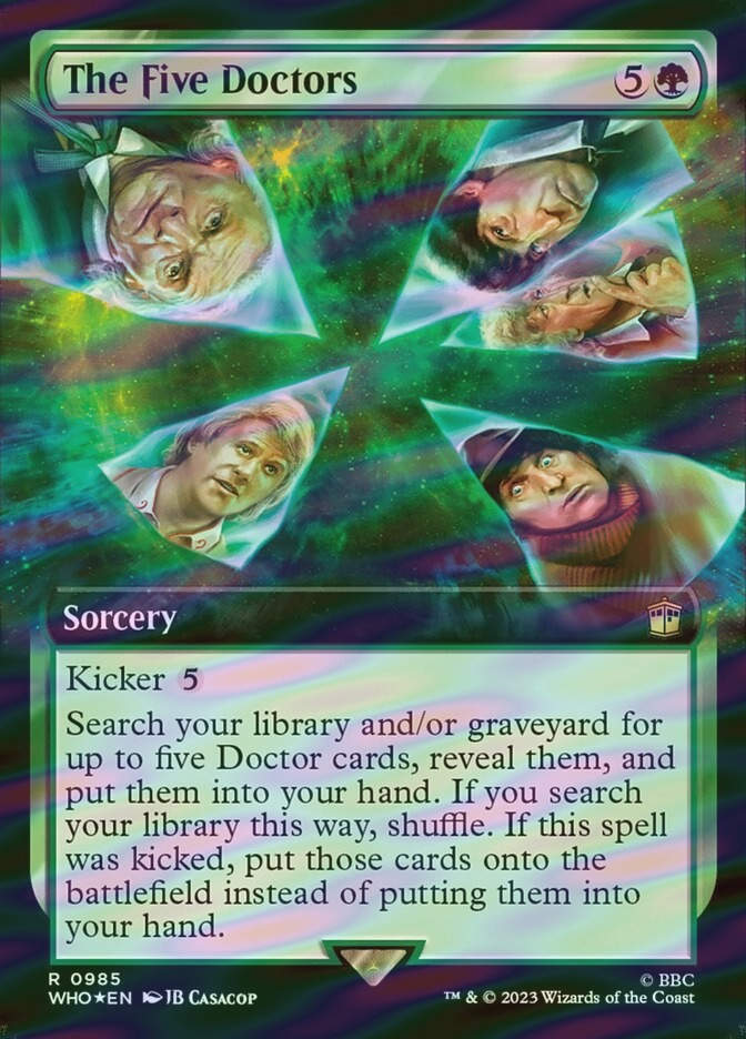 The Five Doctors (WHO) (985) / Extended Art / Surge Foil