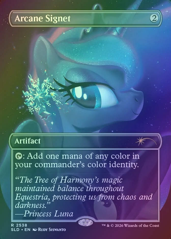 Arcane Signet (SLD) (2538) / Borderless / Foil