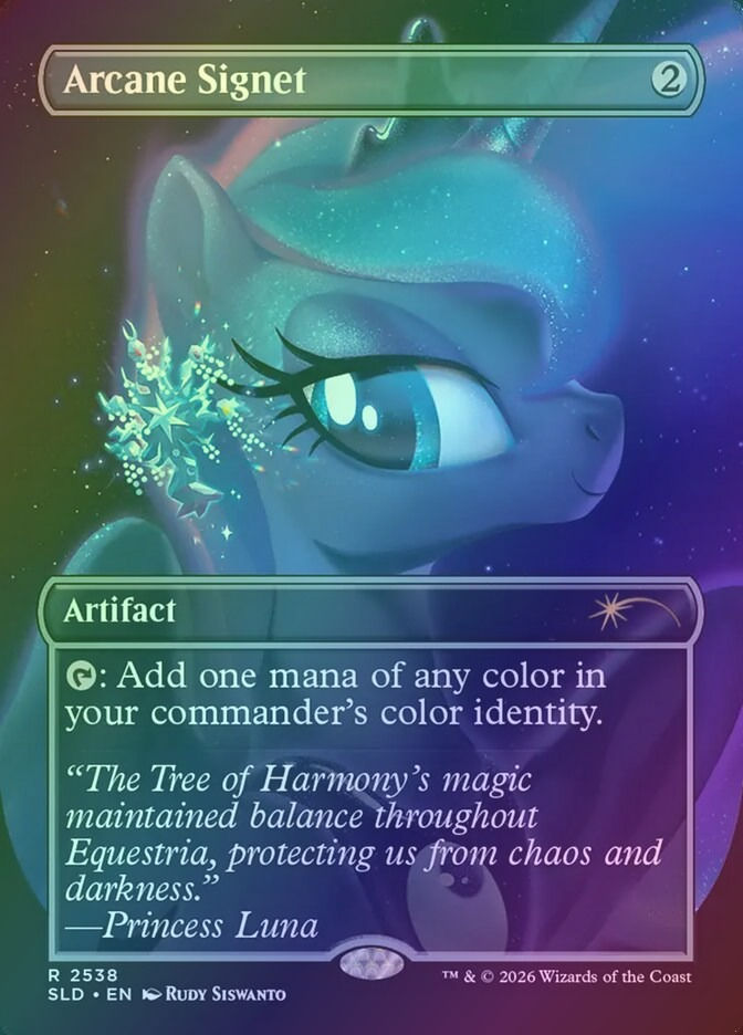 Arcane Signet (SLD) (2538) / Borderless / Foil