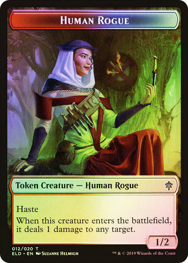 Human Rogue Token // Food Token (#17) (TELD) / Foil