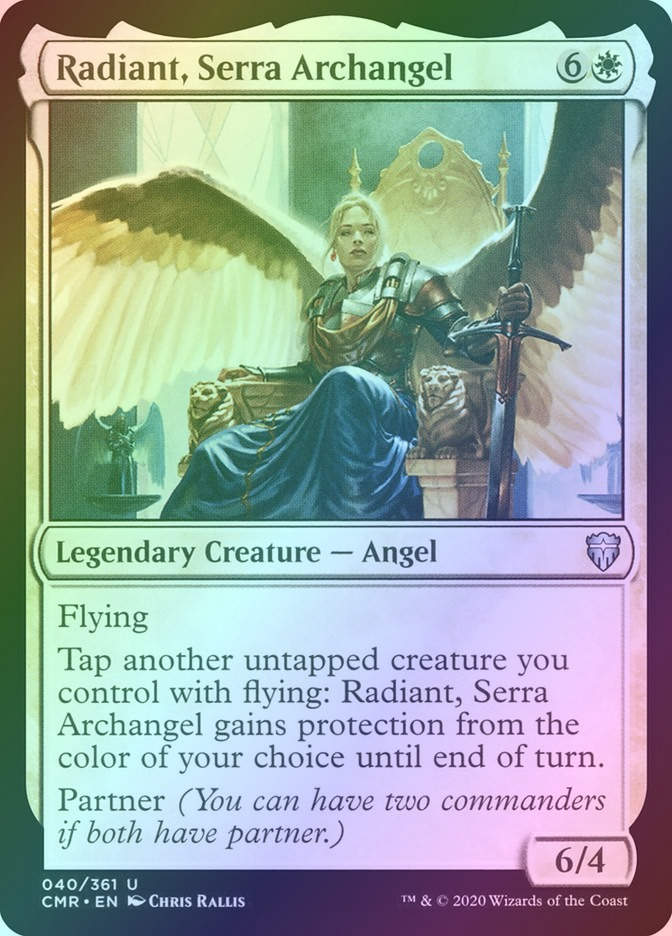 Radiant, Serra Archangel (CMR) (40) / Foil