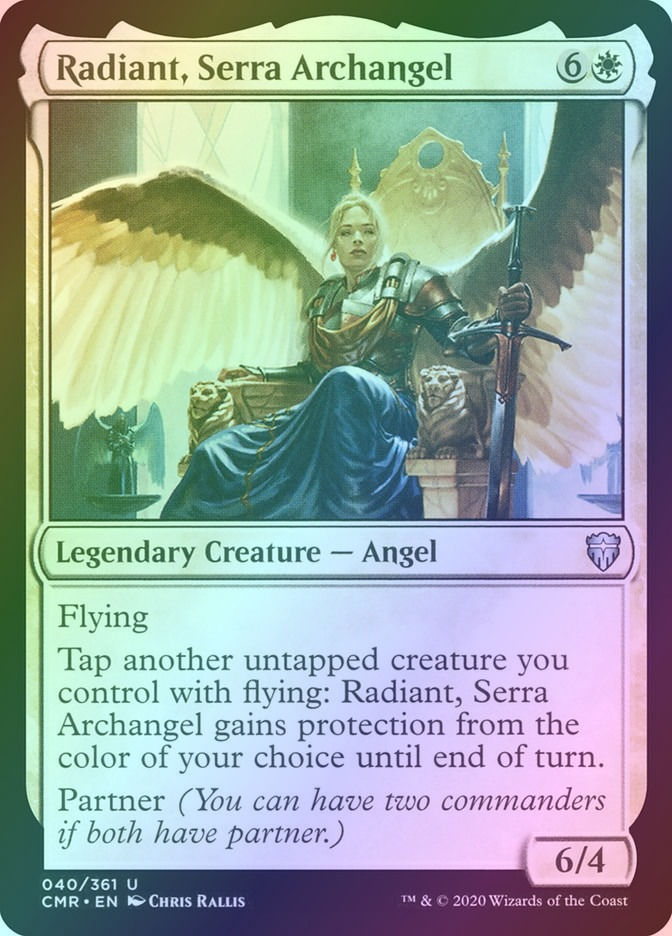 Radiant, Serra Archangel (CMR) (40) / Foil