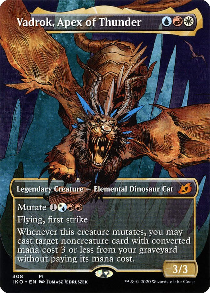 Vadrok, Apex of Thunder (IKO) (308) / Borderless / Showcase