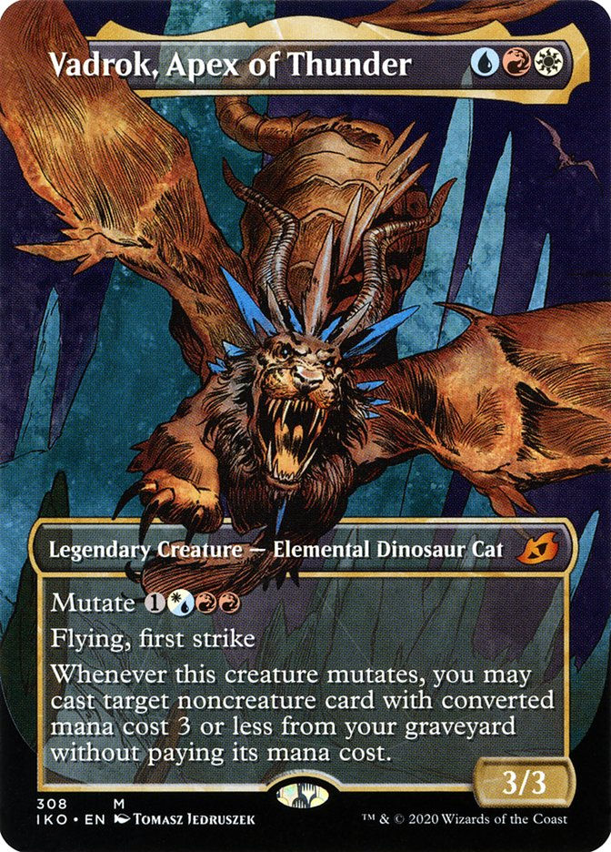 Vadrok, Apex of Thunder (IKO) (308) / Borderless / Showcase