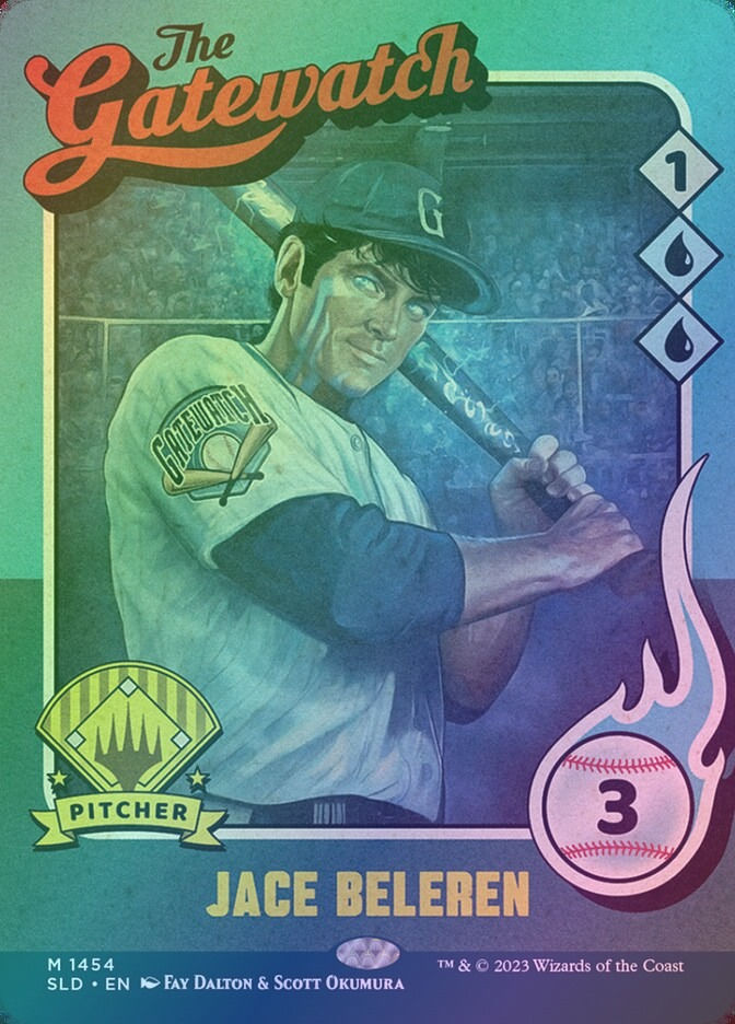 Jace Beleren // Jace Beleren (SLD) (1454) / Borderless / Foil — cara 1 de 2