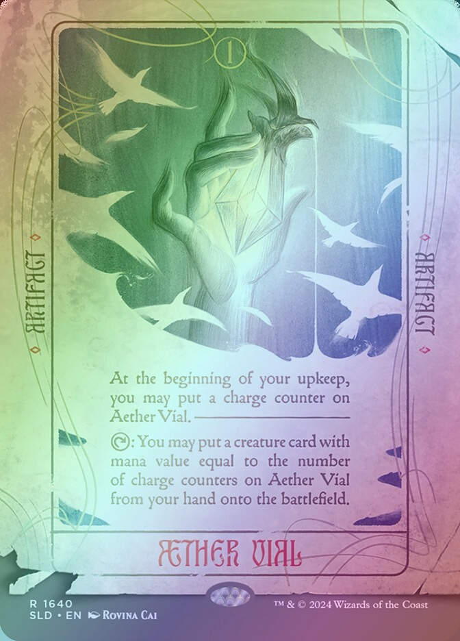 Aether Vial (SLD) (1640★) / Borderless / Rainbow Foil