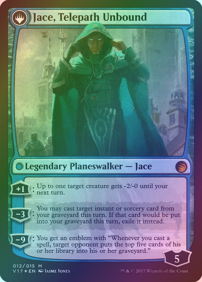 Jace, Vryn's Prodigy // Jace, Telepath Unbound (V17) (12) / Foil — cara 2 de 2