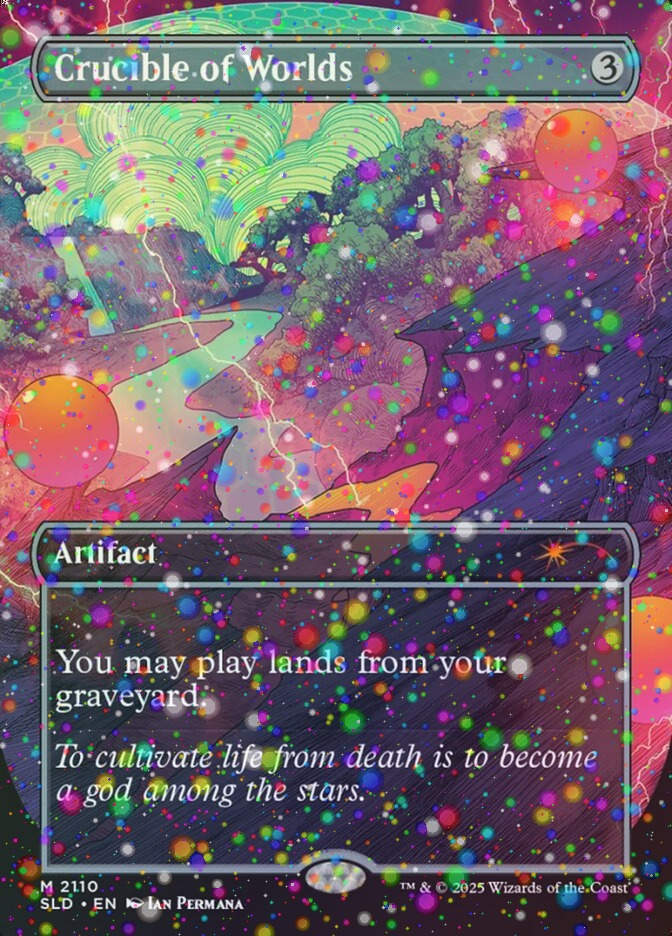 Crucible of Worlds (SLD) (2110) / Borderless / Galaxy Foil