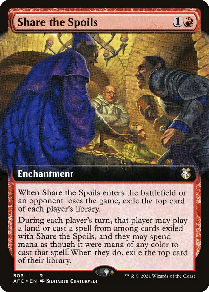Share the Spoils (AFC) (303) / Extended Art