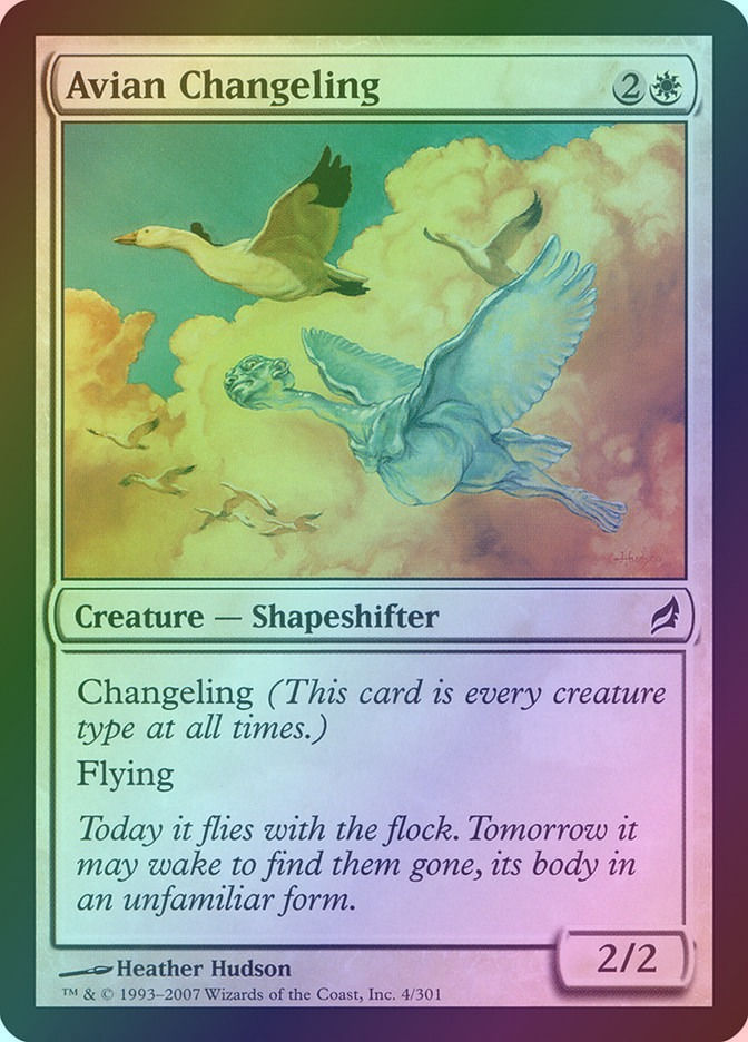 Avian Changeling (LRW) (4) / Foil