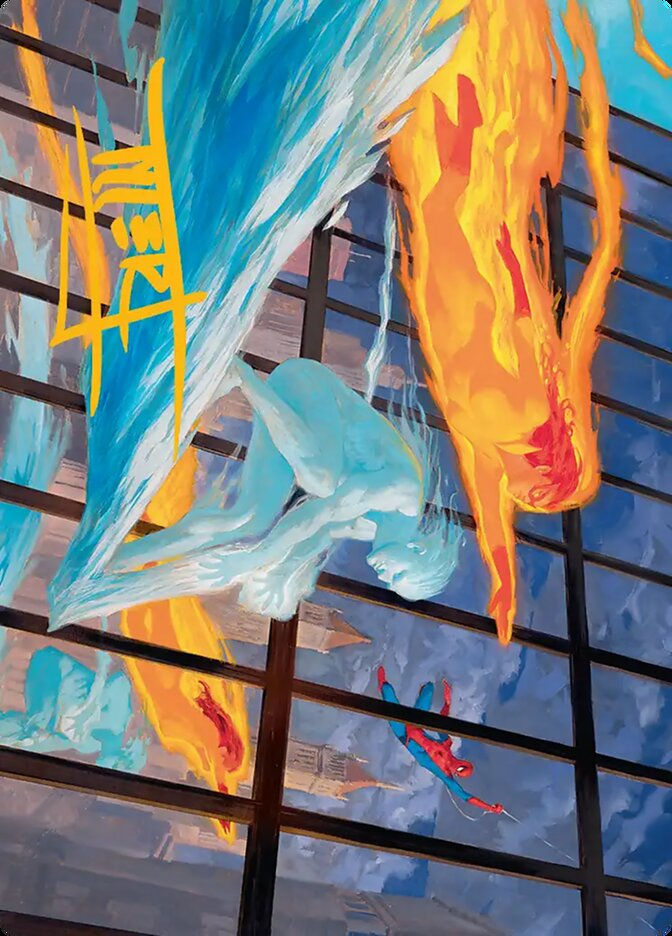 Iceman and Firestar (AMSH) (45) / Firma Dorada