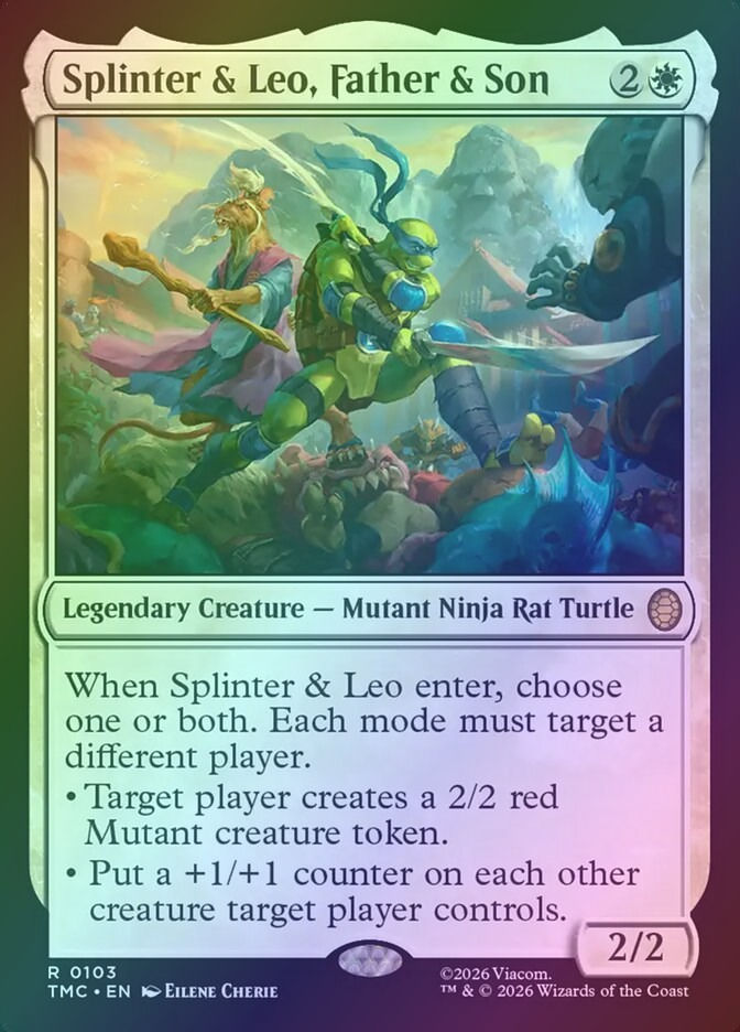 Splinter & Leo, Father & Son (TMC) (103) / Foil