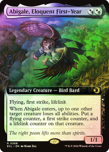 Abigale, Eloquent First-Year (ECL) (368) / Extended Art / Foil
