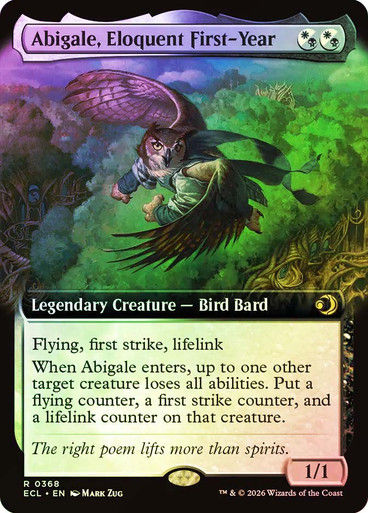 Abigale, Eloquent First-Year (ECL) (368) / Extended Art / Foil