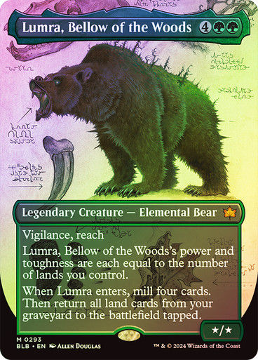 Lumra, Bellow of the Woods (blb) (293) / Borderless Foil