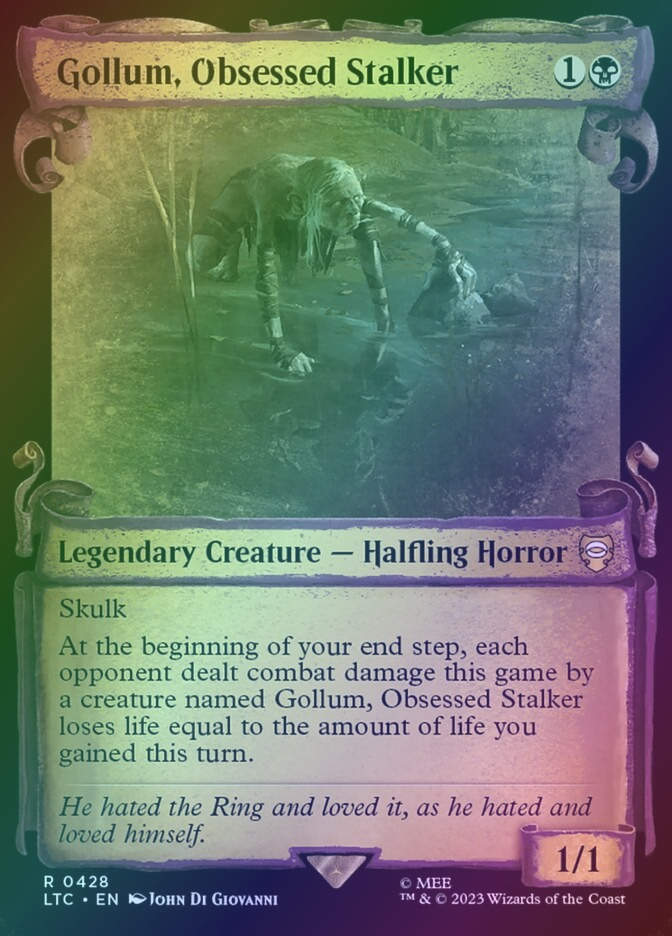 Gollum, Obsessed Stalker (LTC) (428) / Showcase / Foil