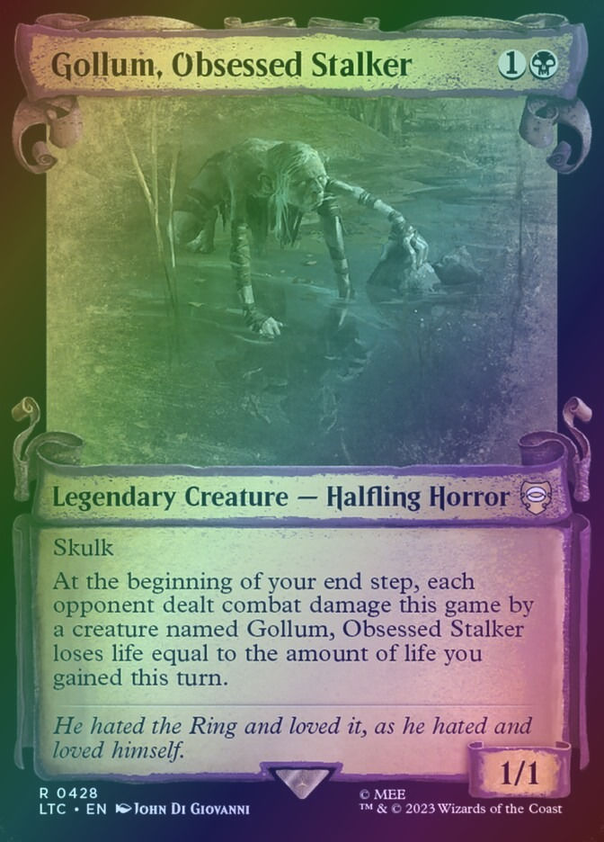 Gollum, Obsessed Stalker (LTC) (428) / Showcase / Foil