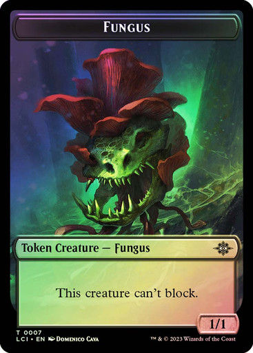 Fungus Token // Treasure Token (#018) (lci_tf) — cara 1 de 2