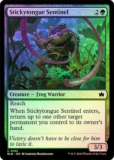 Stickytongue Sentinel (blb) (193) / Foil