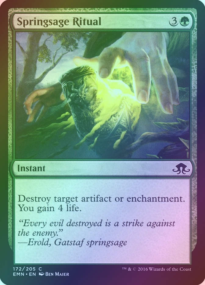 Springsage Ritual (EMN) (172) / Foil