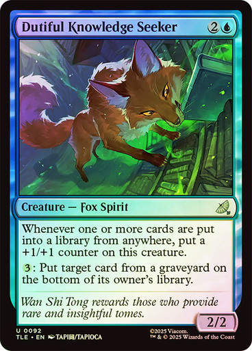 Dutiful Knowledge Seeker (TLE) (92) / Foil