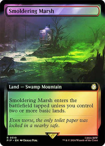 Smoldering Marsh (pip) (510) / Extended Art Foil
