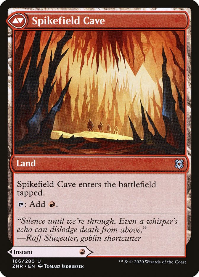 Spikefield Hazard // Spikefield Cave (ZNR) (166) — cara 2 de 2