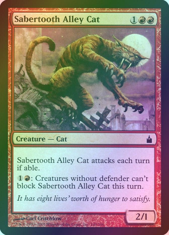 Sabertooth Alley Cat (RAV) (140) / Foil