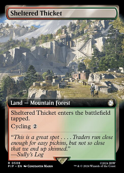 Sheltered Thicket (pip) (508) / Extended Art
