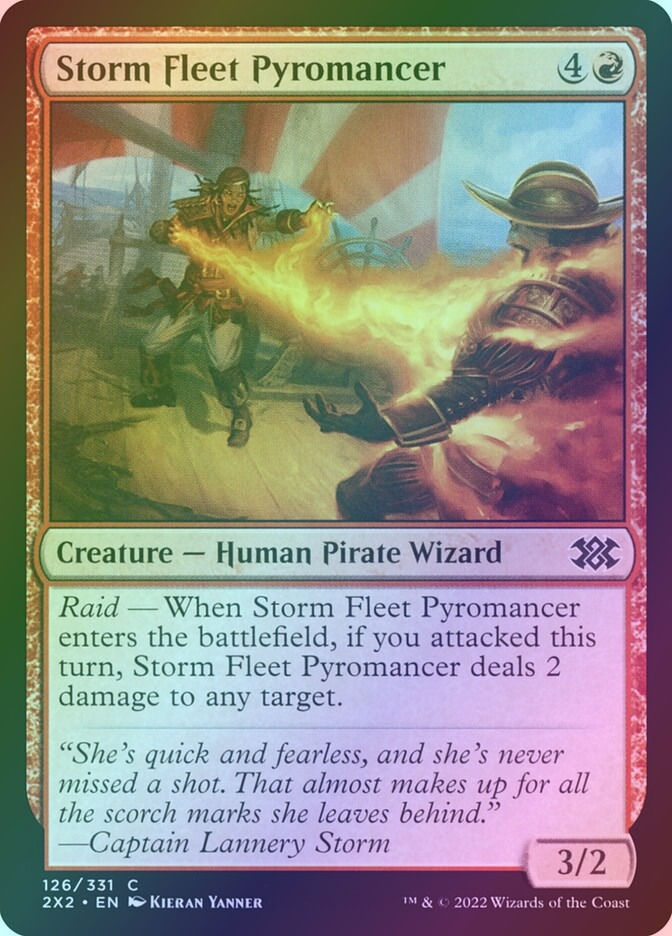 Storm Fleet Pyromancer (2X2) (126) / Foil