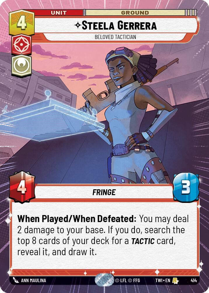Steela Gerrera - Beloved Tactician (Hyperspace) (TWI) (414) / Foil