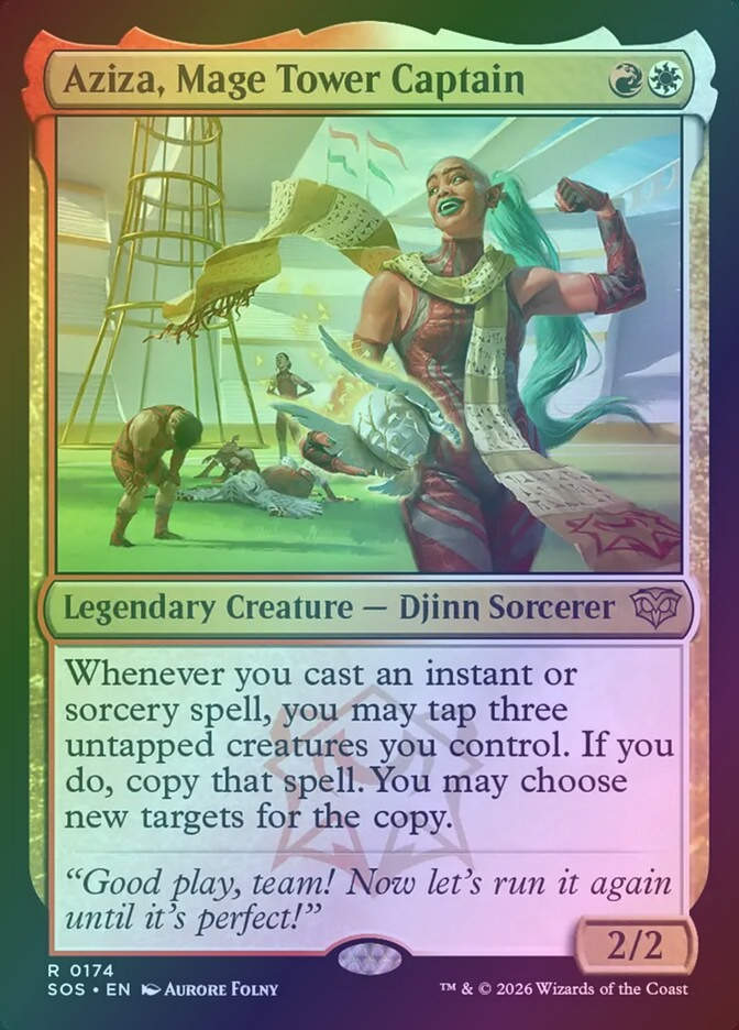 Aziza, Mage Tower Captain (SOS) (174) / Foil