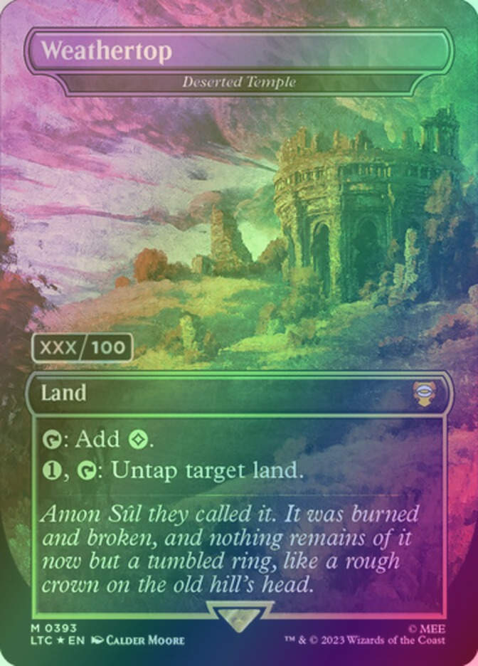 Deserted Temple (LTC) (393z) / Borderless / Serialized