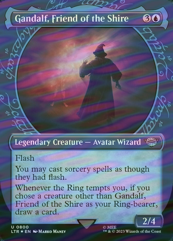 Gandalf, Friend of the Shire (LTR) (800) / Borderless / Showcase / Surge Foil