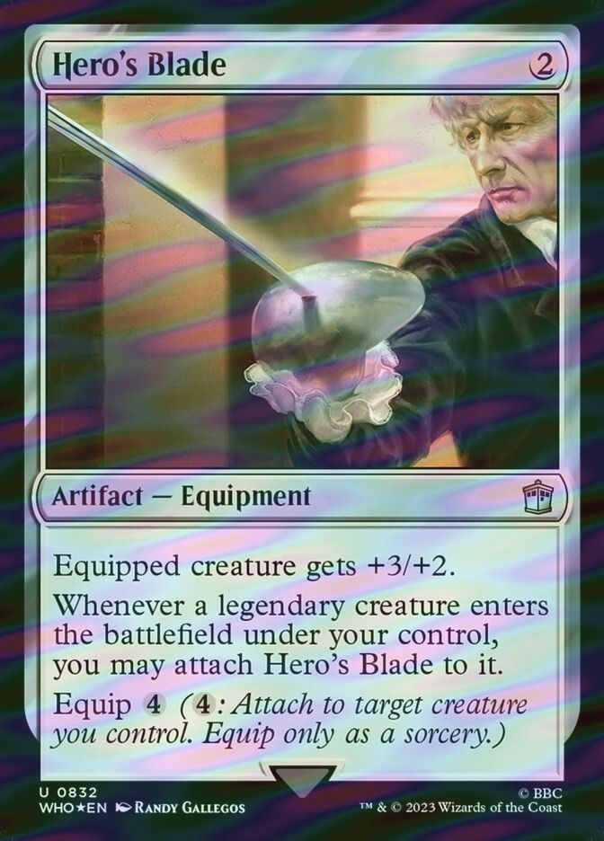 Hero's Blade (WHO) (832) / Surge Foil