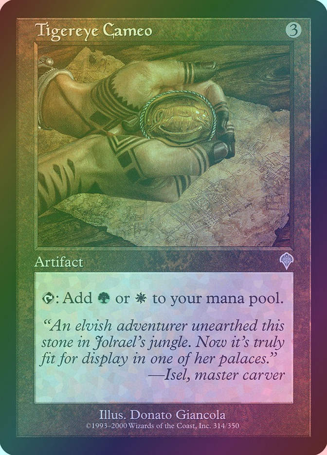 Tigereye Cameo (INV) (314) / Foil