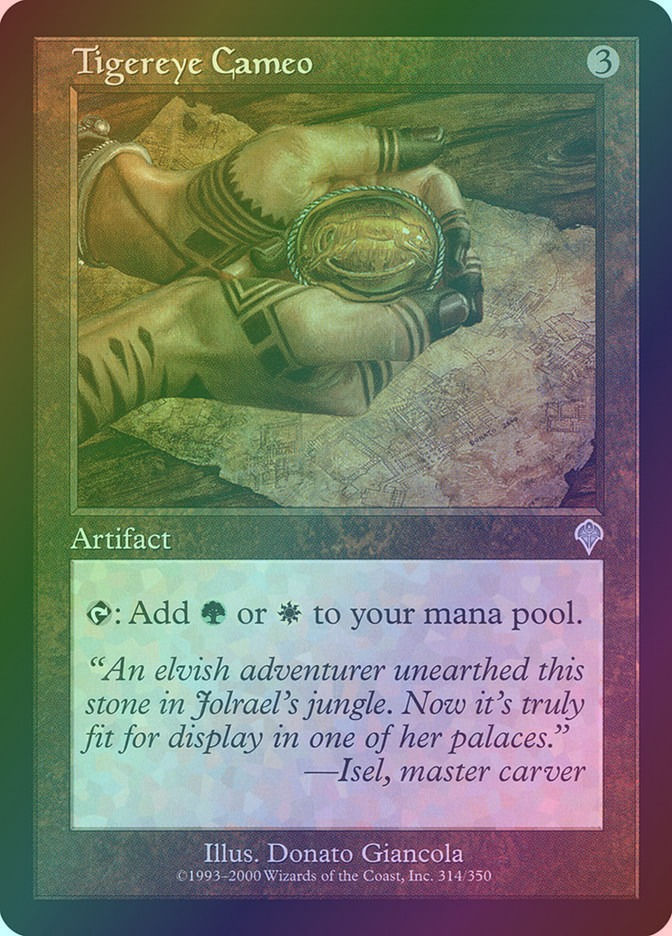 Tigereye Cameo (INV) (314) / Foil