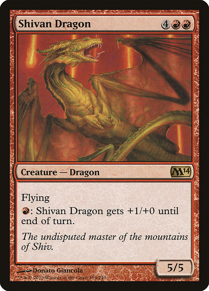 Shivan Dragon (M14) (154)
