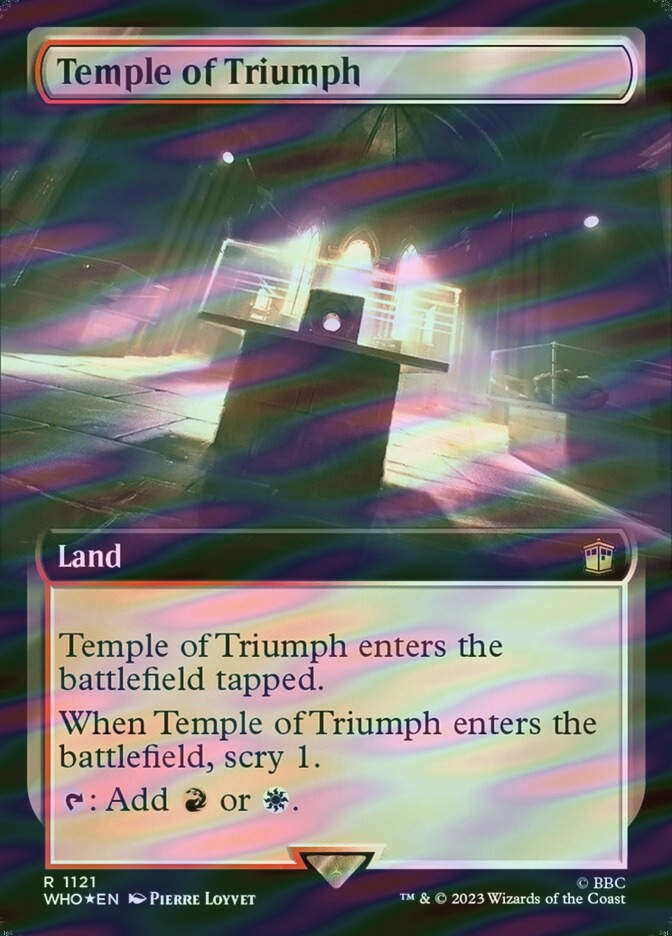 Temple of Triumph (WHO) (1121) / Extended Art / Surge Foil