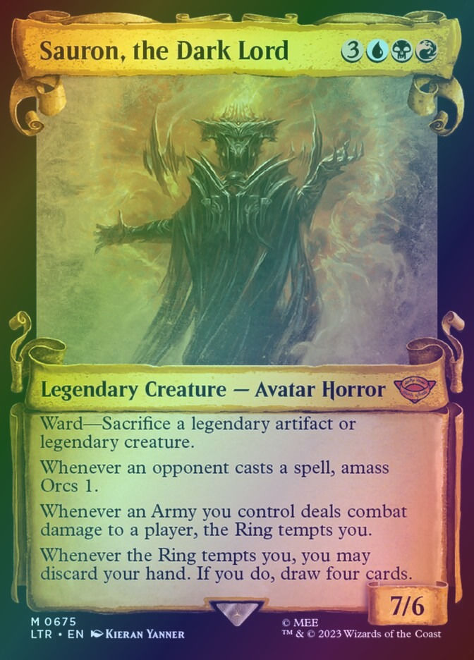 Sauron, the Dark Lord (LTR) (675) / Showcase / Foil