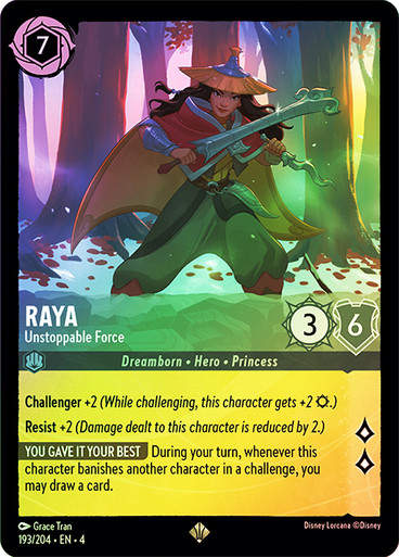 Raya - Unstoppable Force (LOR_URS) / Foil