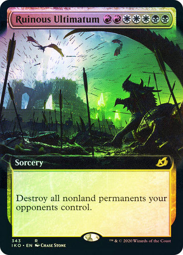 Ruinous Ultimatum (IKO) (343) / Extended Art / Foil