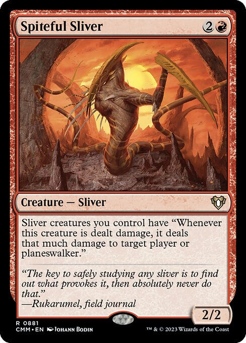 Spiteful Sliver (cmm) (Commander Deck)
