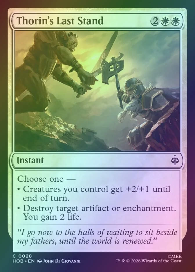 Thorin's Last Stand (HOB) (28) / Foil
