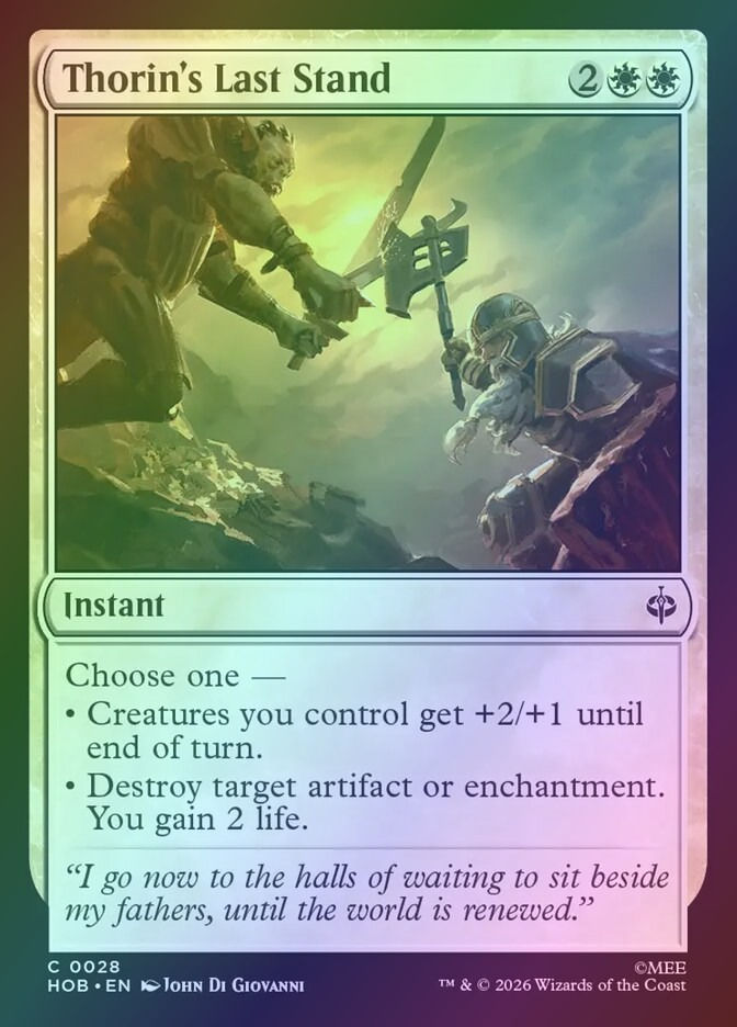 Thorin's Last Stand (HOB) (28) / Foil