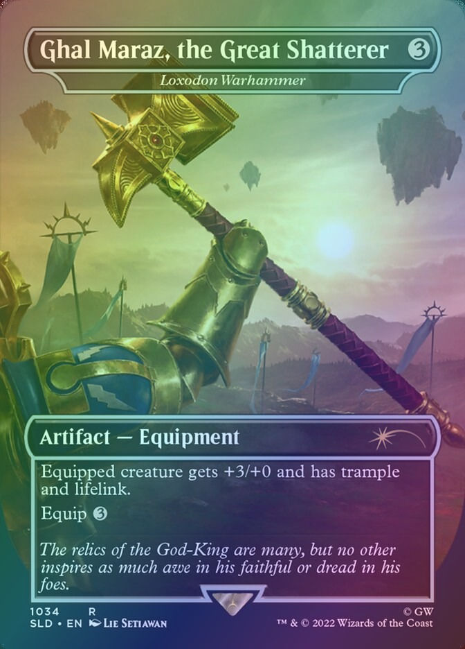 Loxodon Warhammer (SLD) (1034) / Borderless / Foil