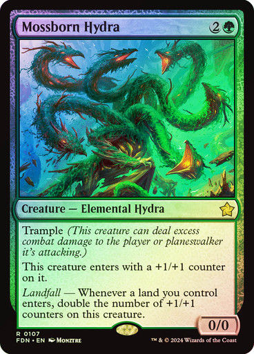 Mossborn Hydra (FDN) (107) / Foil